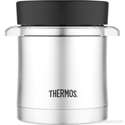 Thermos TS3200TRI6 Stainless Steel Microwavable Food Jar With Stainless Steel Vacuum Insulated Sleeve, 16oz 554414045
